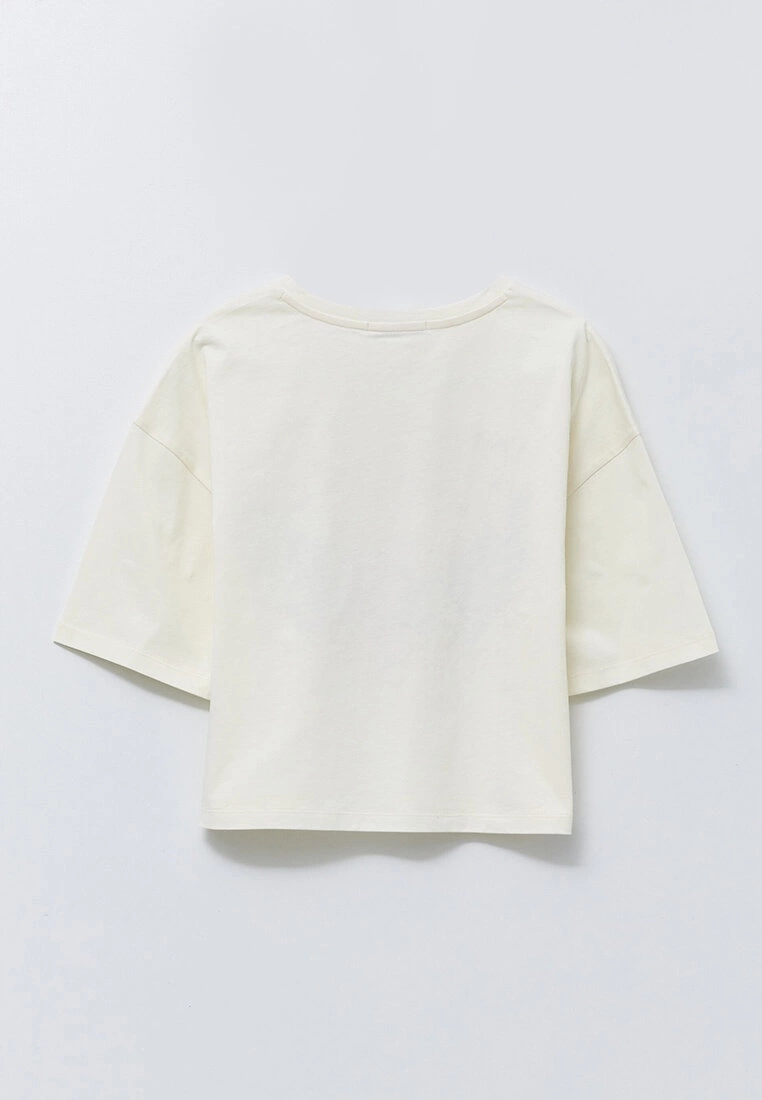 LC WAIKIKI Crew Neck Printed Short Sleeve Cotton Women's T-Shirt 7 LC WAIKIKI Crew Neck Printed Short Sleeve Cotton Women's T-Shirt - Image 5