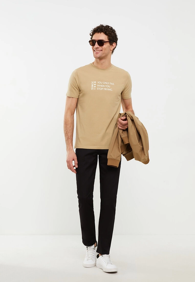 LC WAIKIKI Crew Neck Short Sleeve Printed Combed Cotton Men's T-Shirt 3 LC WAIKIKI Crew Neck Short Sleeve Printed Combed Cotton Men's T-Shirt