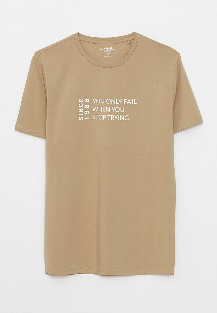 LC WAIKIKI Crew Neck Short Sleeve Printed Combed Cotton Men's T-Shirt 9 LC WAIKIKI Crew Neck Short Sleeve Printed Combed Cotton Men's T-Shirt - Image 7