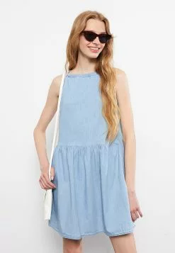 LC WAIKIKI Halter Neck Straight Strap A-Line Women's Rodeo Jean Dress 9 LC WAIKIKI Halter Neck Straight Strap A-Line Women's Rodeo Jean Dress -LC WAIKIKI popular shop lc waikiki 6504 3278726 2