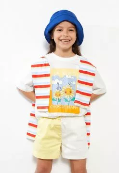 LC WAIKIKI Elastic Waist Color Block Cotton Baby Girl Shorts -LC WAIKIKI popular shop lc waikiki 6511 4748236 3