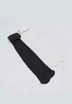 LC WAIKIKI Self Patterned Girl's Tights 2 Pack