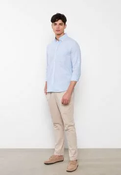 LC WAIKIKI Regular Fit Long Sleeve Linen Men's Shirt -LC WAIKIKI popular shop lc waikiki 6513 0828236 2