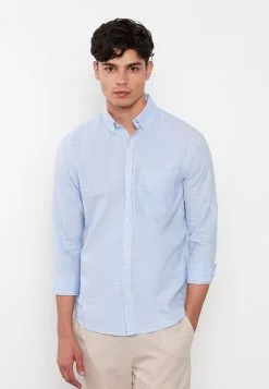 LC WAIKIKI Regular Fit Long Sleeve Linen Men's Shirt -LC WAIKIKI popular shop lc waikiki 6513 0828236 3