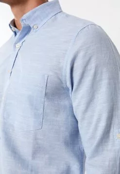 LC WAIKIKI Regular Fit Long Sleeve Linen Men's Shirt -LC WAIKIKI popular shop lc waikiki 6513 0828236 4