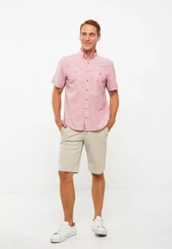 LC WAIKIKI Regular Fit Short Sleeve Poplin Men's Shirt -LC WAIKIKI popular shop lc waikiki 6513 4716726 2