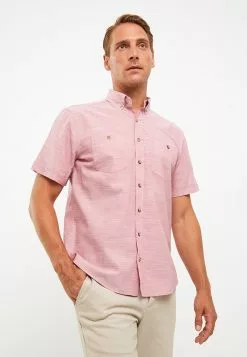 LC WAIKIKI Regular Fit Short Sleeve Poplin Men's Shirt -LC WAIKIKI popular shop lc waikiki 6514 4716726 3