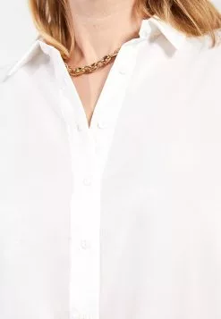 LC WAIKIKI Front Button Closure Straight Long Sleeve Satin Women's Shirt -LC WAIKIKI popular shop lc waikiki 6518 0819726 4