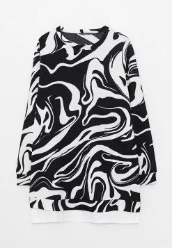 LC WAIKIKI Crew Neck Patterned Long Sleeve Women's Tunic -LC WAIKIKI popular shop lc waikiki 6524 4819726 6