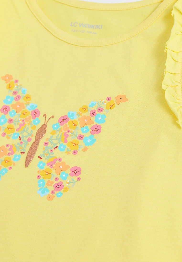 LC WAIKIKI Crew Neck Printed Cotton Girl Athlete 4 LC WAIKIKI Crew Neck Printed Cotton Girl Athlete - Image 2