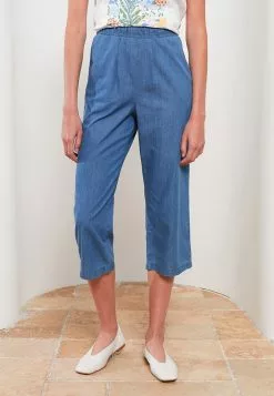 LC WAIKIKI Women's Straight Elastic Waist Jean Capri -LC WAIKIKI popular shop lc waikiki 6609 6818236 3