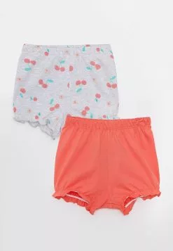 LC WAIKIKI Elastic Waist Baby Girl Pajama Bottoms 2-Pack
