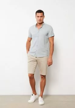 LC WAIKIKI Slim Fit Short Sleeve Men's Shirt -LC WAIKIKI popular shop lc waikiki 6643 3038236 2