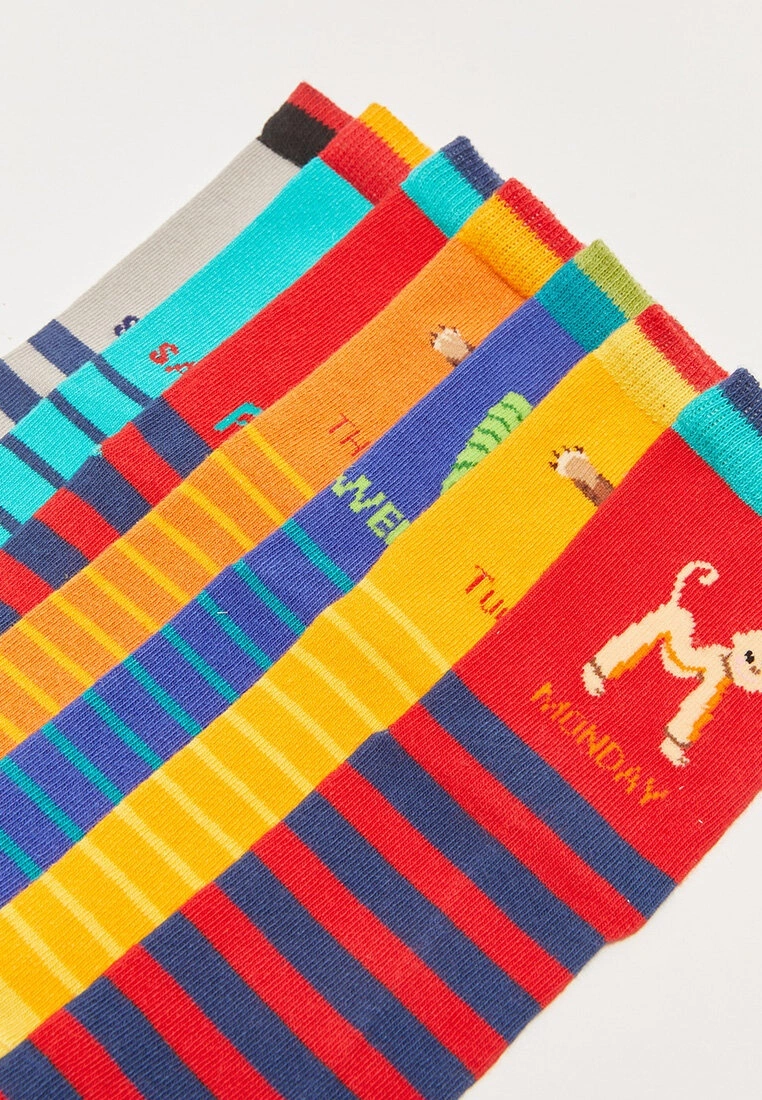 LC WAIKIKI Patterned Boy Socks 7 Pieces 4 LC WAIKIKI Patterned Boy Socks 7 Pieces - Image 2