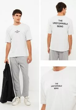 LC WAIKIKI Crew Neck Short Sleeve Printed Combed Cotton Men's T-Shirt -LC WAIKIKI popular shop lc waikiki 6713 5662236 4