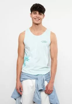 LC WAIKIKI Crew Neck Sleeveless Printed Combed Cotton Men's Athlete
