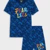 LC WAIKIKI Crew Neck Printed Short Sleeve Boy's Short Pajamas Set -LC WAIKIKI popular shop lc waikiki 6808 3358236 1
