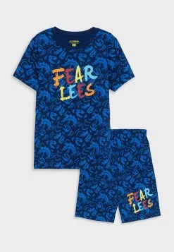 LC WAIKIKI Crew Neck Printed Short Sleeve Boy's Short Pajamas Set