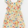 LC WAIKIKI Square Collar Suspended Cotton Baby Girl Dress