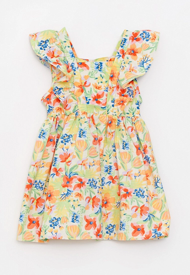 LC WAIKIKI Square Collar Suspended Cotton Baby Girl Dress 3 LC WAIKIKI Square Collar Suspended Cotton Baby Girl Dress