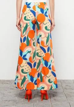 LC WAIKIKI Standard Fit Patterned Poplin Women's Trousers -LC WAIKIKI popular shop lc waikiki 6865 9116726 5