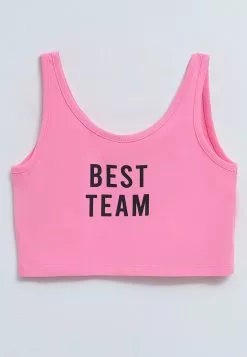 LC WAIKIKI Crew Neck Printed Cotton Girl Athlete