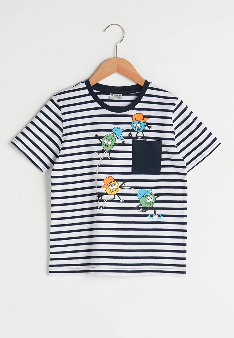 LC WAIKIKI Crew Neck Printed Short Sleeve Cotton Boy T-Shirt 3 LC WAIKIKI Crew Neck Printed Short Sleeve Cotton Boy T-Shirt