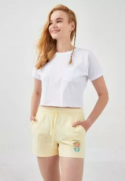 LC WAIKIKI Elastic Waist Printed Drawstrings Shorts -LC WAIKIKI popular shop lc waikiki 6888 8214206 4