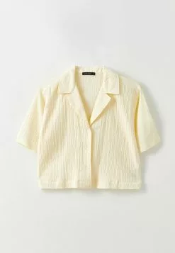 LC WAIKIKI Front Button Closure Short Sleeve Muslin Women's Shirt -LC WAIKIKI popular shop lc waikiki 6891 7223036 6