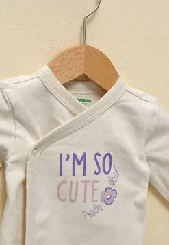 LC WAIKIKI Envelope Collar Long Sleeve Printed Organic Cotton Baby Girl Suit 3 Pieces -LC WAIKIKI popular shop lc waikiki 6891 7477236 7