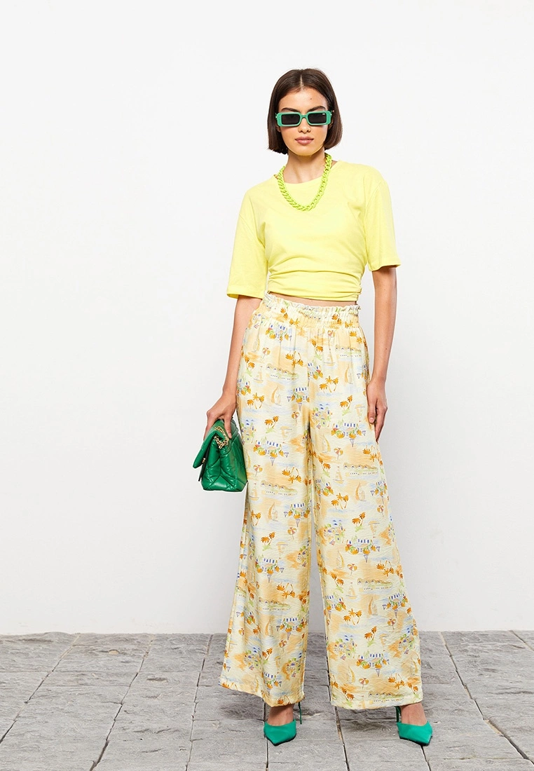 LC WAIKIKI Women's Patterned Trousers 4 LC WAIKIKI Women's Patterned Trousers - Image 2