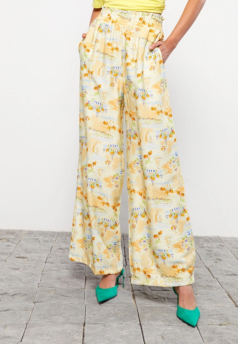 LC WAIKIKI Women's Patterned Trousers 6 LC WAIKIKI Women's Patterned Trousers - Image 4