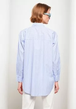LC WAIKIKI Shirt Collar Striped Long Sleeve Women's Tunic -LC WAIKIKI popular shop lc waikiki 6899 7623036 5