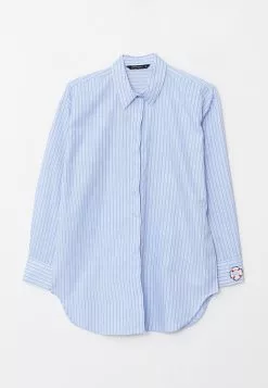 LC WAIKIKI Shirt Collar Striped Long Sleeve Women's Tunic -LC WAIKIKI popular shop lc waikiki 6899 7623036 6