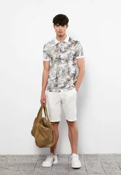 LC WAIKIKI Polo Neck Short Sleeve Patterned Combed Cotton Men's T-Shirt -LC WAIKIKI popular shop lc waikiki 6901 8133036 3