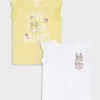 LC WAIKIKI Crew Neck Printed Cotton Baby Girl Athlete 2 Pieces