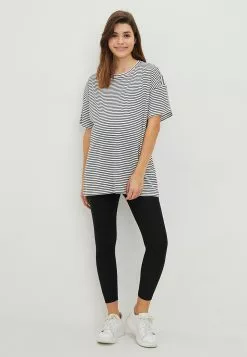 LC WAIKIKI Crew Neck Striped Short Sleeve Cotton Maternity T-Shirt -LC WAIKIKI popular shop lc waikiki 6919 8692036 3