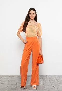 LC WAIKIKI Square Collar Plaid Short Sleeve Women's Blouse 10 LC WAIKIKI Square Collar Plaid Short Sleeve Women's Blouse -LC WAIKIKI popular shop lc waikiki 6925 7892036 3