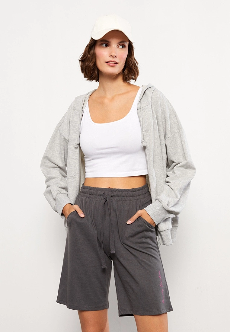 LC WAIKIKI Text Printed Women's Shorts 3 LC WAIKIKI Text Printed Women's Shorts