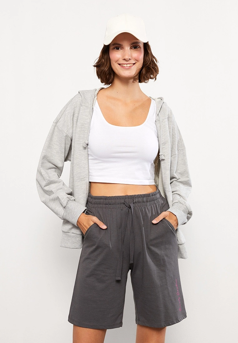 LC WAIKIKI Text Printed Women's Shorts 4 LC WAIKIKI Text Printed Women's Shorts - Image 2