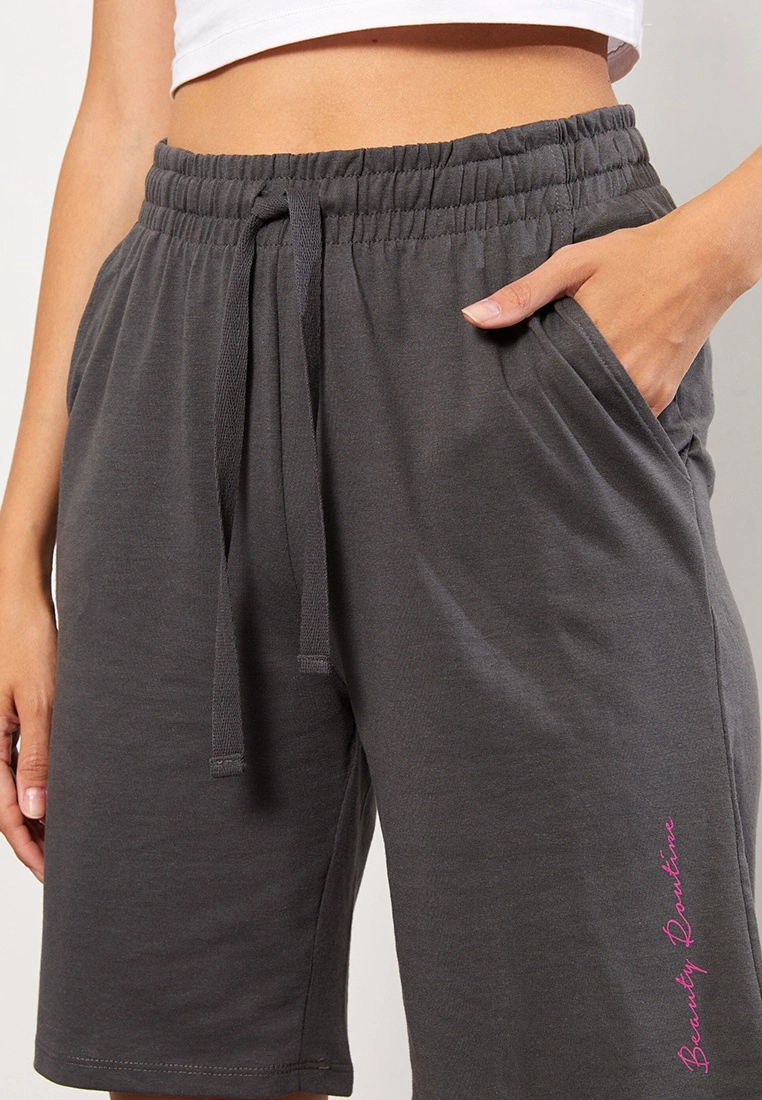 LC WAIKIKI Text Printed Women's Shorts 6 LC WAIKIKI Text Printed Women's Shorts - Image 4