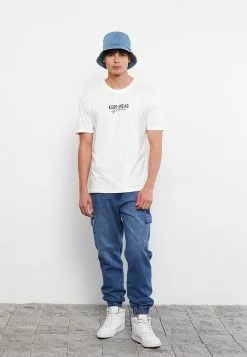 LC WAIKIKI Crew Neck Short Sleeve Printed Combed Cotton Men's T-Shirt -LC WAIKIKI popular shop lc waikiki 6934 8413036 3