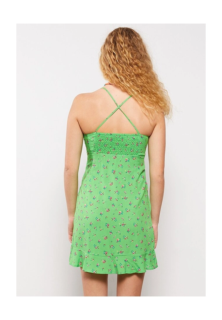 LC WAIKIKI Heart Collar Viscose Mini Dress 4 LC WAIKIKI Heart Collar Viscose Mini Dress - Image 2