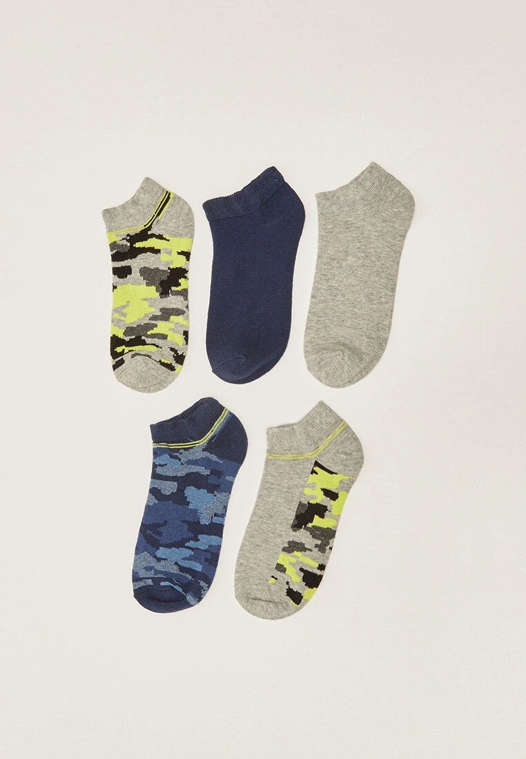 LC WAIKIKI Patterned Boy's Booties Socks 5 Pack 4 LC WAIKIKI Patterned Boy's Booties Socks 5 Pack - Image 2