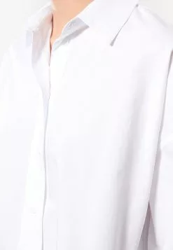 LC WAIKIKI Shirt Collar Straight Long Sleeve Oversize Poplin Women's Tunic -LC WAIKIKI popular shop lc waikiki 6947 6623036 4