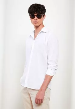 LC WAIKIKI Regular Fit Long Sleeve Poplin Men's Shirt -LC WAIKIKI popular shop lc waikiki 6950 9623036 3