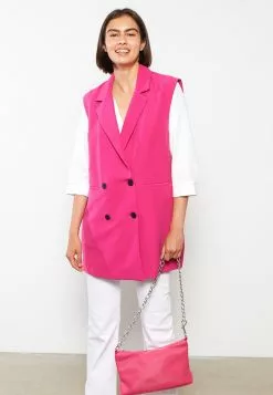 LC WAIKIKI Double Breasted Collar Plain Women's Vest -LC WAIKIKI popular shop lc waikiki 6951 9723036 3