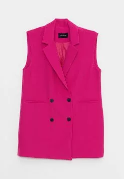 LC WAIKIKI Double Breasted Collar Plain Women's Vest -LC WAIKIKI popular shop lc waikiki 6952 9723036 6