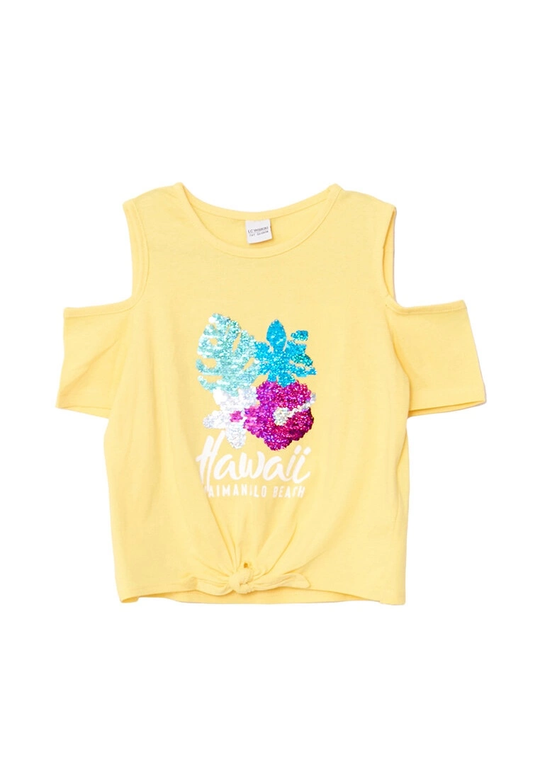 LC WAIKIKI Sequins Embroidered Cotton Girls T-Shirt 3 LC WAIKIKI Sequins Embroidered Cotton Girls T-Shirt