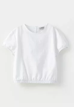 LC WAIKIKI Crew Neck Basic Short Sleeve Poplin Girl Blouse